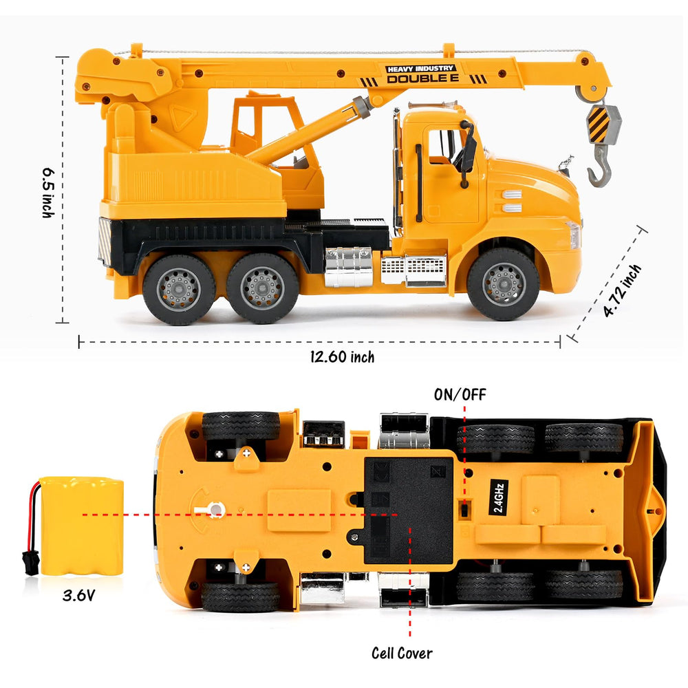 DOUBLE E Mack RC crane truck detailed design fosters creative engineering curiosity.