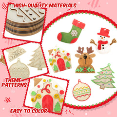 DoubleFill gingerbread-house-reindeer-ornament: colorful 3D relief adds cozy holiday character.