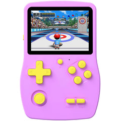 Douddy 32-bit handheld front view showing a compact, kid-friendly design for on-the-go gaming.
