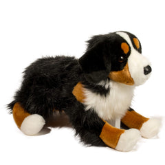 Douglas Alps Bernese Mountain Dog plush close-up face with soulful eyes