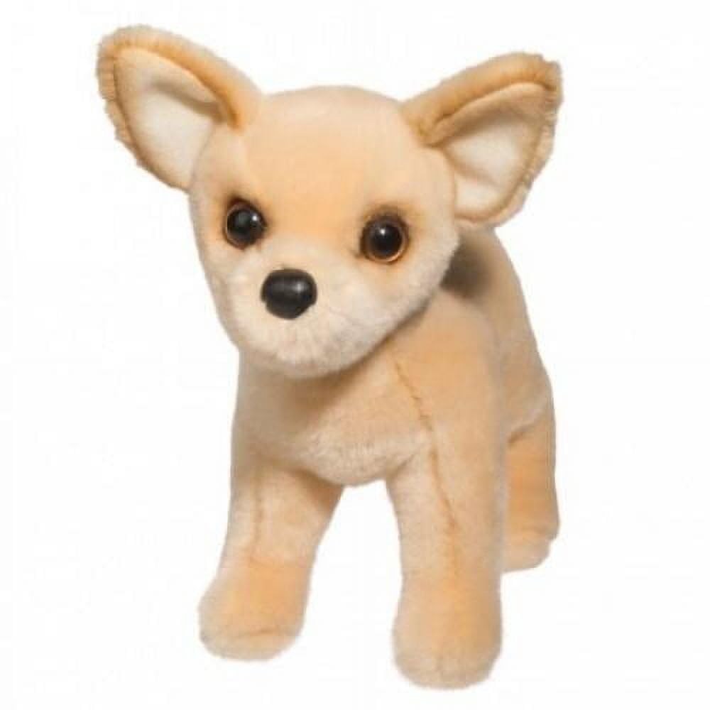 Douglas Carlos Chihuahua plush front view, a soft cuddle companion for kids.