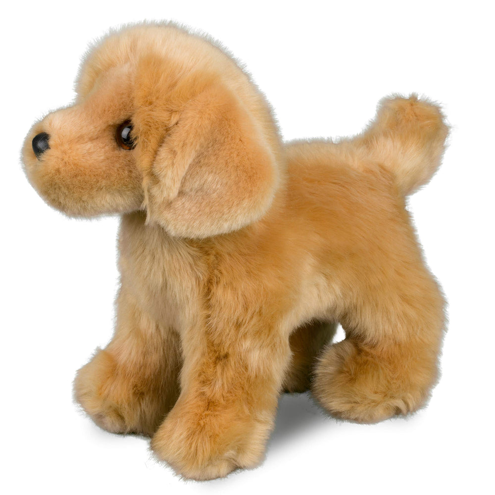 Douglas Chap Golden Retriever plush stand-up design inspires imaginative play.