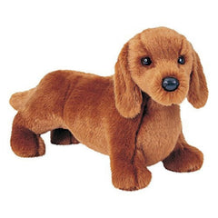 Douglas Gretel red dachshund plush provides lifelike charm for hugs and imaginative play.