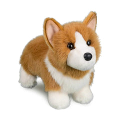Douglas Louie Corgi plush face with lifelike expression for imaginative play