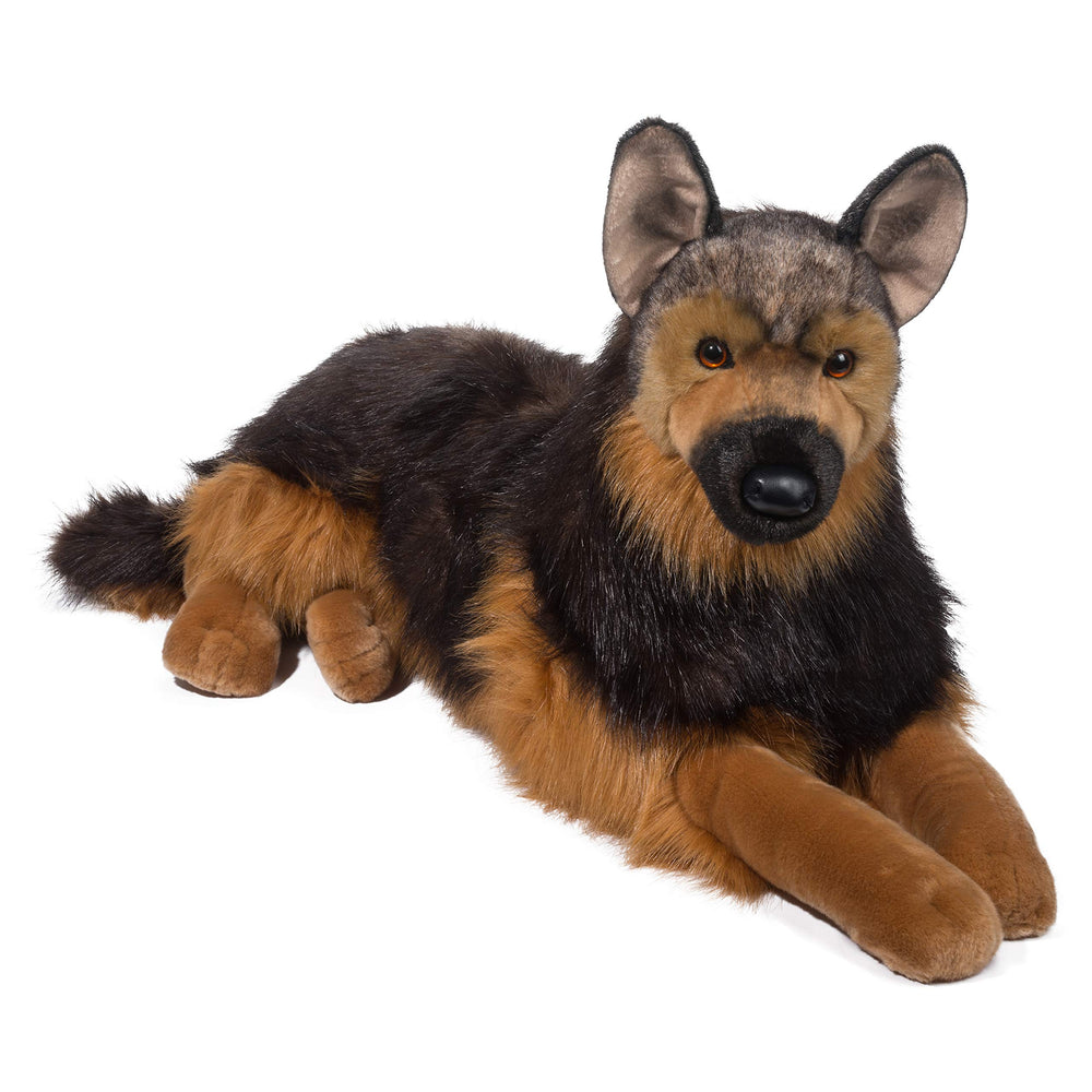 Douglas Major German Shepherd plush 32 inch size for cuddling and display.