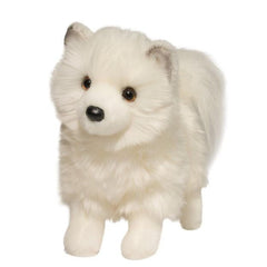 Douglas Phoebe Pomsky plush in standing pose for imaginative play and cuddly companionship.