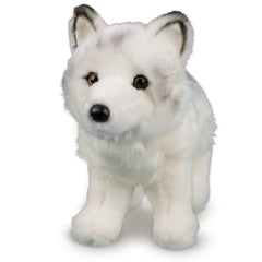 Douglas Snow Queen Arctic Fox plush eye detail enhances character and charm.