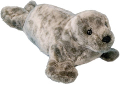 Douglas Speckles Monk Seal Plush face close-up showing soft, huggable texture for cuddling.