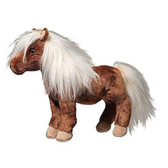 Douglas Tiny Shetland Pony plush with shaggy mane for imaginative play