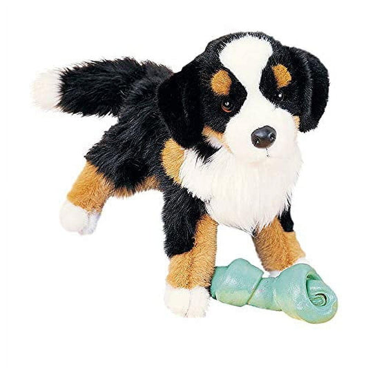 Douglas Trevor Bernese Mountain Dog plush full body, perfect cuddle buddy.