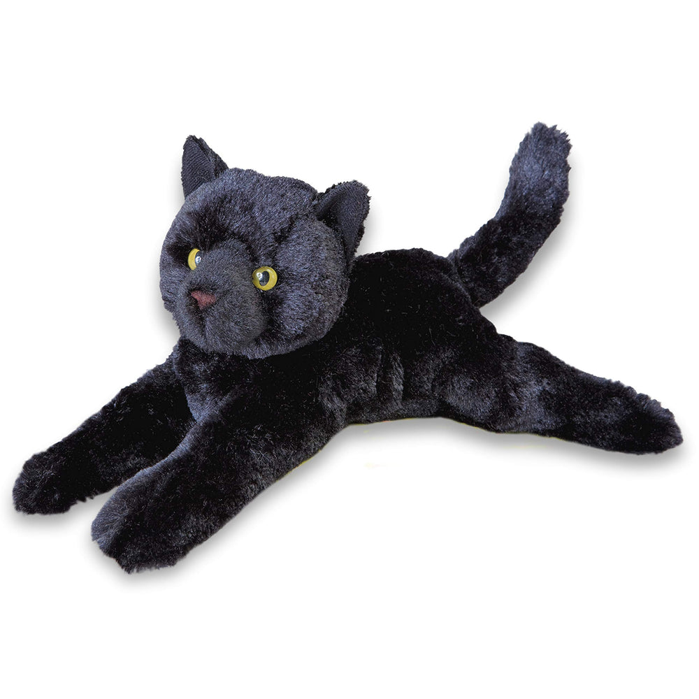 Douglas Tug Black Cat plush with a friendly face for comforting play.