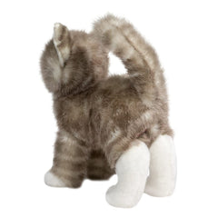 Douglas Zipper Gray Tabby Cat Plush designed in Keene, New Hampshire, USA.