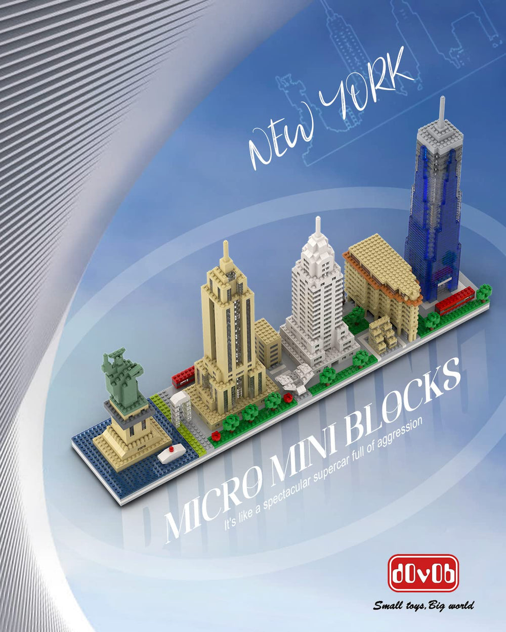 dOvOb Flatiron Building micro blocks create striking architectural texture.