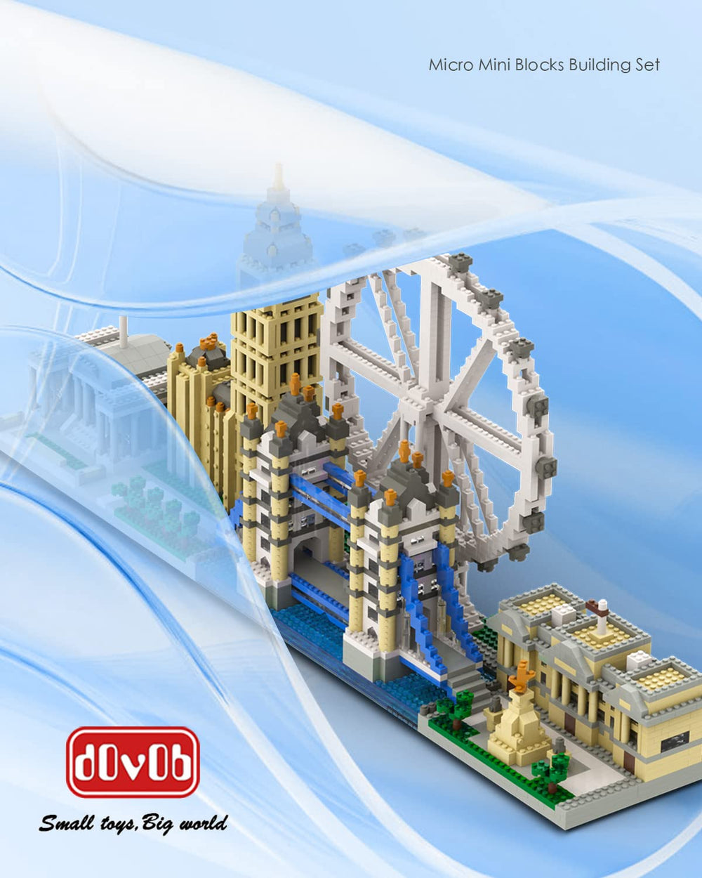 dovob London Eye micro blocks for immersive cityscape detail.