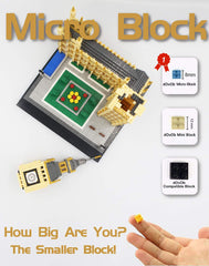 dovob micro building blocks closeup showing tiny bricks and color variety