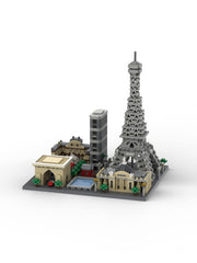 dOvOb Paris Skyline assembly highlights micro-block detail for home display.