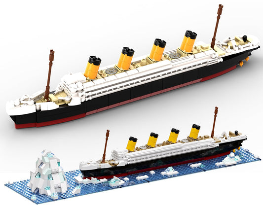 dOvOb RMS Titanic model front view for impressive display and collection.