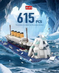 dOvOb RMS Titanic model smokestacks emphasize iconic silhouette and scale.