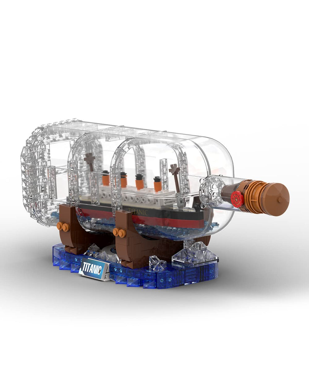dOvOb Titanic ship-in-a-bottle bricks for immersive building and display