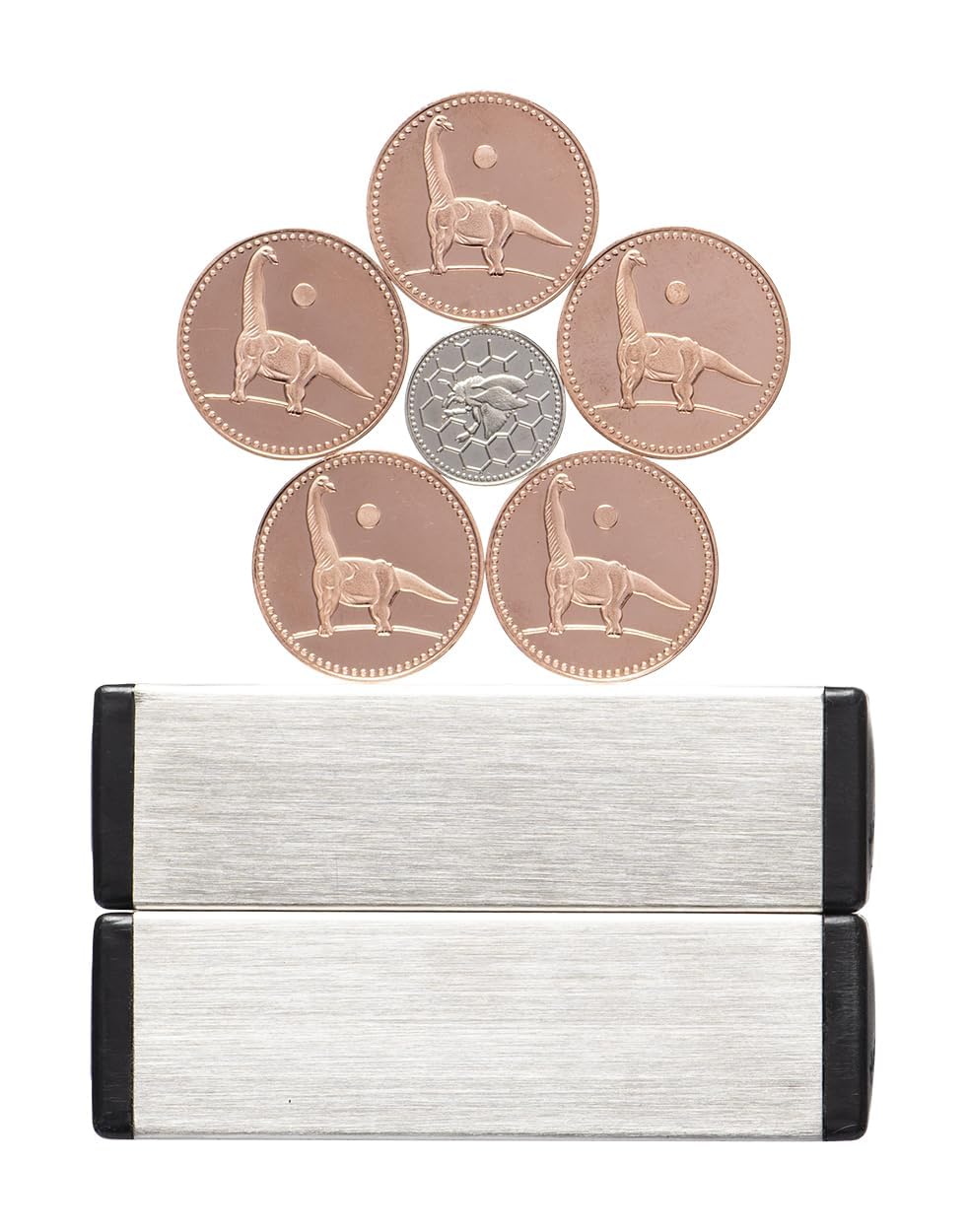 Encourages creativity through coin patterns and personal sculpture projects.