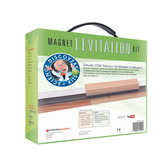 Dowling Magnets plastic guide rails ensure smooth movement for accurate levitation experiments.