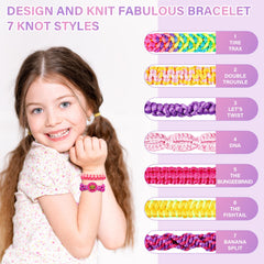 Dpai portable braiding loom with removable pegs for quick bracelet projects.