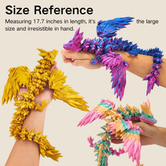 Dpcirk 3D Dragon Dual-color design adds depth to your decor.