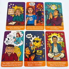 DPEHAKMK Sassy Spirits deck size and rounded edges ensure comfortable shuffling.