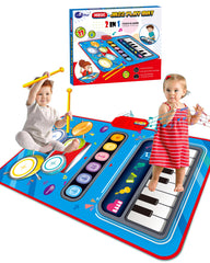 DQMOON 1-year musical mat with piano and drum for engaging rhythm play.