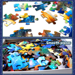 DQRRZ Poster included planet puzzle aids learning with a full-size reference poster.