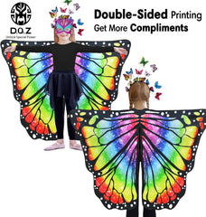 DQZ two-sided butterfly wings provide soft, comfortable wear for imaginative play.