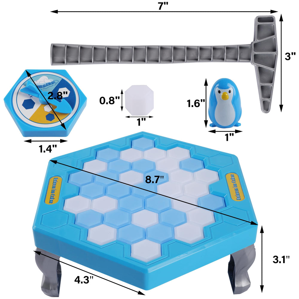 DR.DUDU Penguin on Ice trap puzzle: engaging family game night activity.