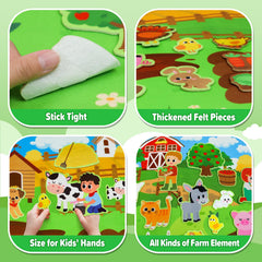 Dr.Rapeti farmhouses and crops felt pieces help craft a complete farm scene