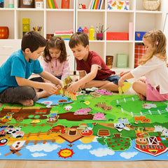 Dr.Rapeti kids imagine themselves as farmers with the storytelling kit