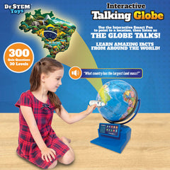 Dr. STEM Toys durable globe design withstands enthusiastic learners.