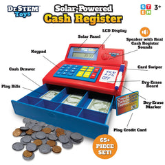 Dr. STEM Toys life-size pretend money bills for realistic math practice.