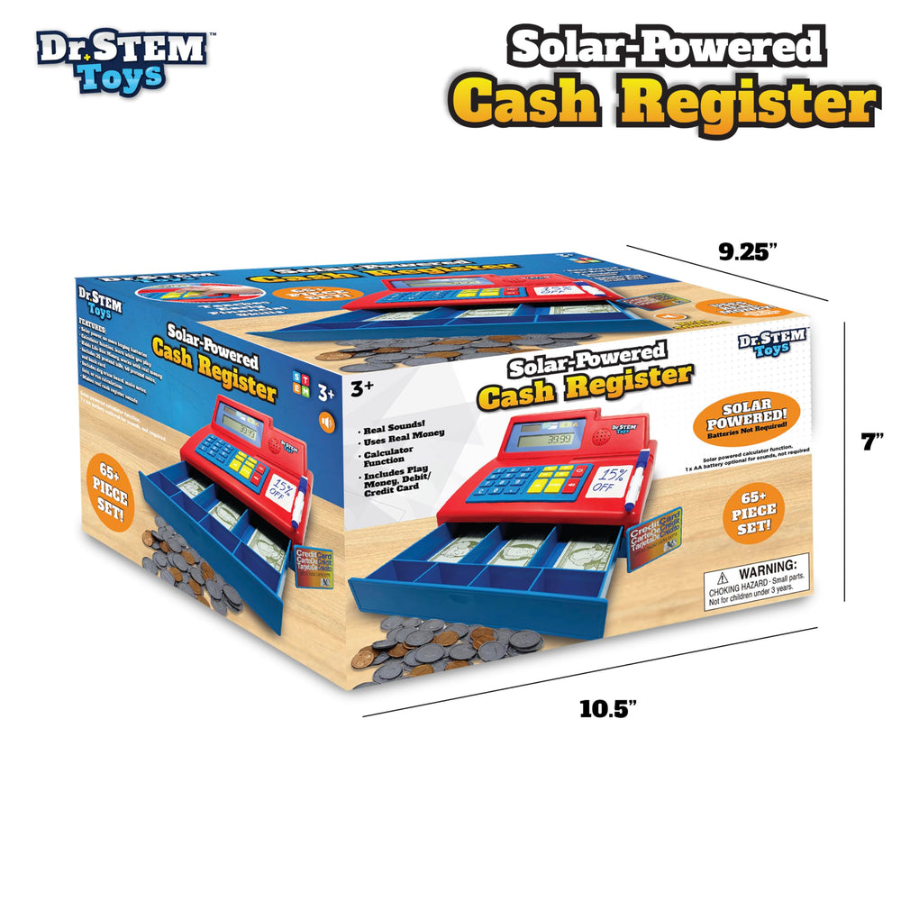 Dr. STEM Toys sturdy calculator keypad with large buttons for kid-friendly learning.