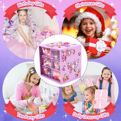 Drabac jewelry organizer box keeps accessories neatly stored after playtime