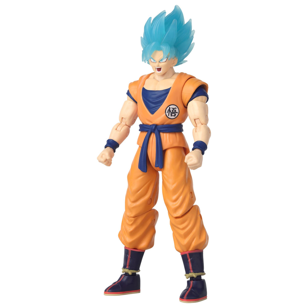 Dragon Ball Super Dragon Stars SS Blue Goku articulation for versatile posing.