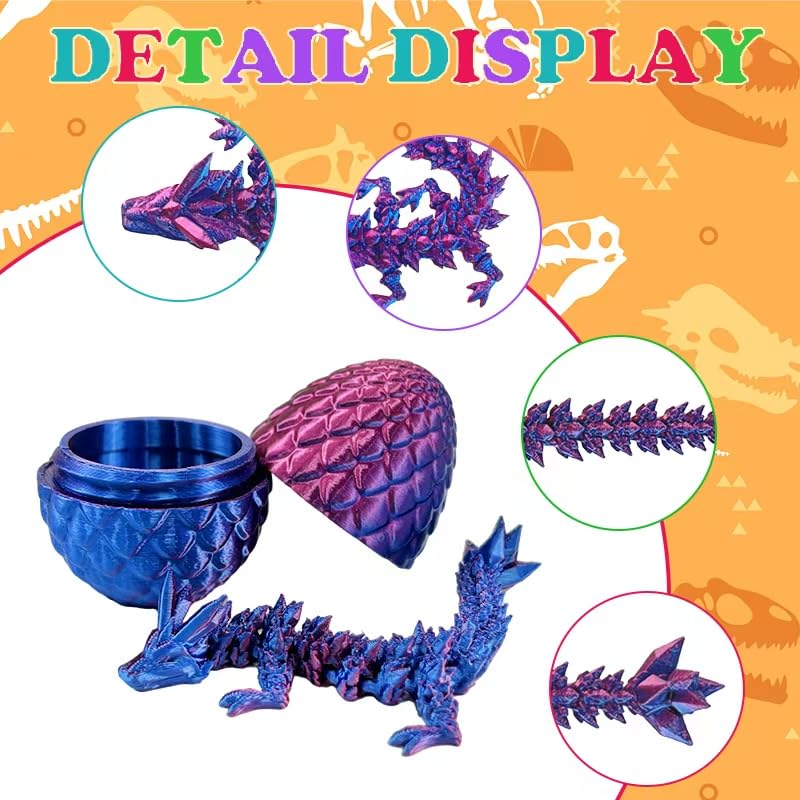 Detailed scale textures on each egg boost display appeal for collectors.