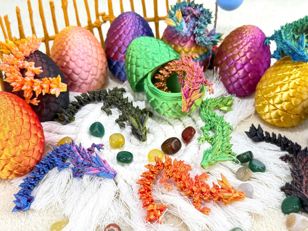 Dragon eggs desk decor – festive, whimsical accents for workspaces or shelves.