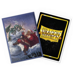 Dragon Shield Christmas 2025 Brushed Art emphasizes artwork and shuffle feel during gameplay.