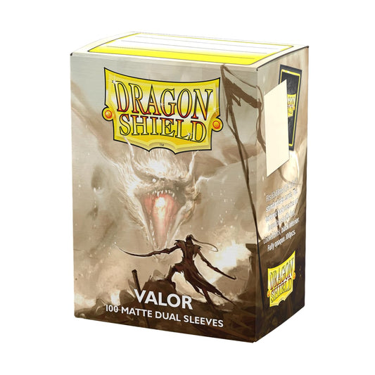 Dragon Shield matte dual sleeves 100-count pack protects standard-size cards during play.