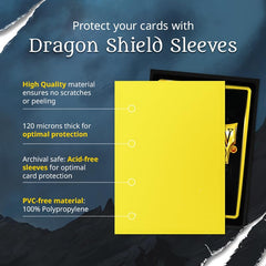 Dragon Shield sleeves promote secure organization during tournaments and casual play.