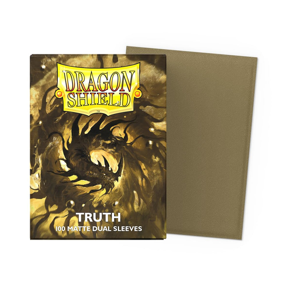 Dragon Shield matte dual standard sleeves pack back showing full opacity for tournament concealment.