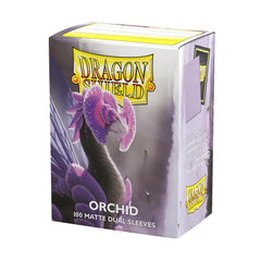 Dragon Shield Orchid matte dual sleeves front view for clear card visibility and premium protection