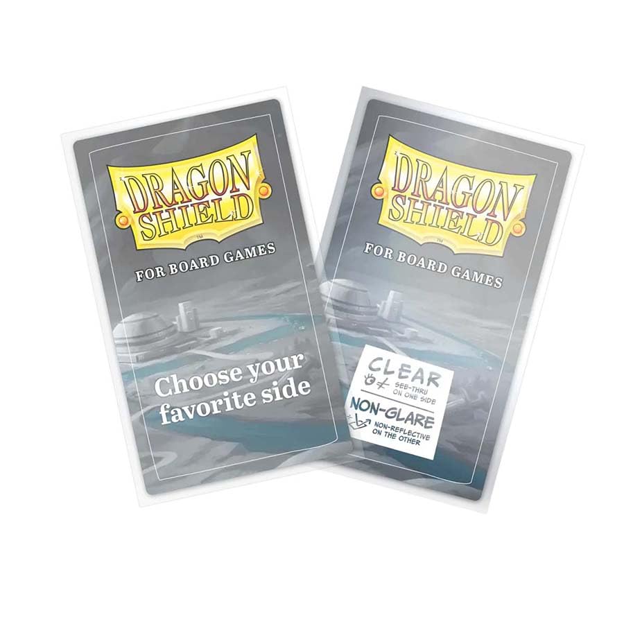 Dragon Shield smooth shuffle feel with clear non-glare sides for gameplay.