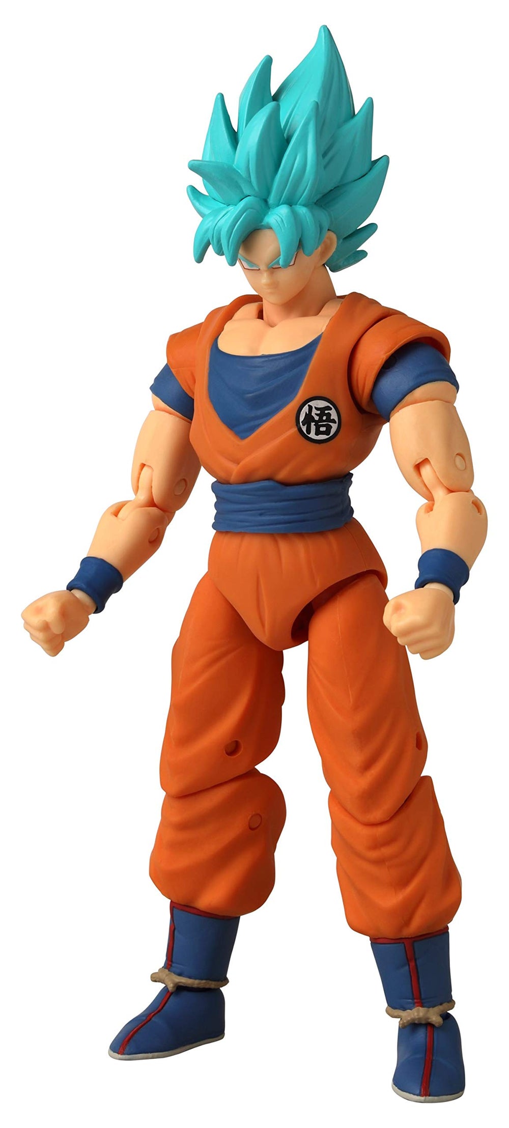 Dragon Stars Series Goku Ver. 2 facial detail enhances character likeness on shelf.