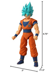 Dragon Stars Series Super Saiyan Blue Goku Ver. 2 pose-ready for photography.
