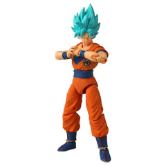 Dragon Stars Series Super Saiyan Blue Goku Ver. 2 front view for dynamic display.
